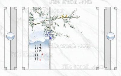 File in trần File in tranh tường 3D FT211359 (bản gốc) mây trời