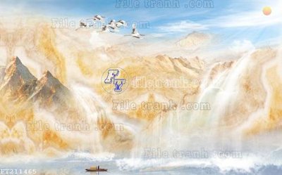 File gốc File in tranh tường 3D FT211465 (in ấn) màu sắc trung thực