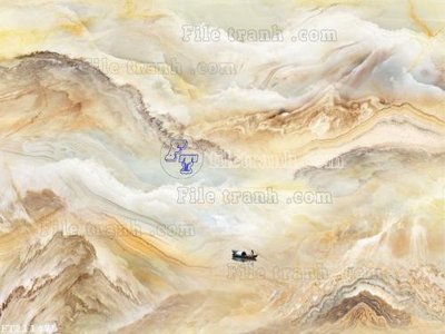 File in trần File in tranh tường 3D FT211475 (bản gốc) hoa văn