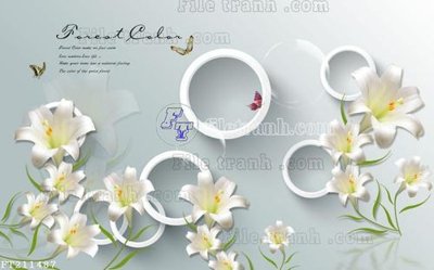 File PSD File in tranh tường 3D FT211487 (gốc) cho in quảng cáo