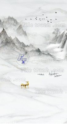 Ảnh gốc File in tranh tường 3D FT211642 (độ nét cao) in mica