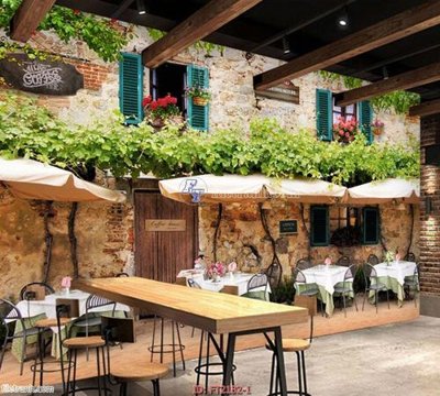 File PSD File psd tường quán cà phê FT2182 (gốc) tách lớp chi tiết