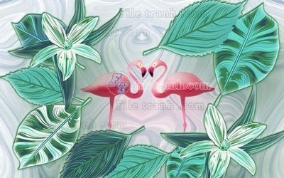 File tranh in trần 3D File in tranh tường hiện đại FT22268 (ảnh gốc)