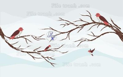 File gốc File in tranh tường hiện đại FT22338 (in lụa) trang trí tường