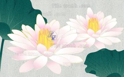 Download file gốc File in tranh tường hiện đại FT22524 (in lụa) hoa lá