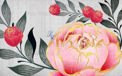 File gốc File in tranh tường hiện đại FT22748 (vector) cho in ấn