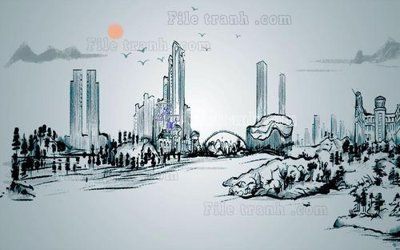 File ảnh File in tranh tường hiện đại FT22865 (gốc) in biển hiệu