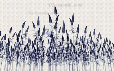 File gốc File in tranh tường hiện đại FT22907 (in ấn) màu sắc trung thực