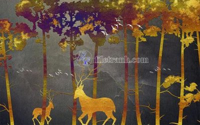 File gốc File in tranh tường hiện đại FT22995 (dành cho trang trí nội thất)