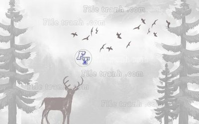 Tệp tin gốc File in tranh tường hiện đại FT23263 (dùng cho in ấn) chuyên nghiệp