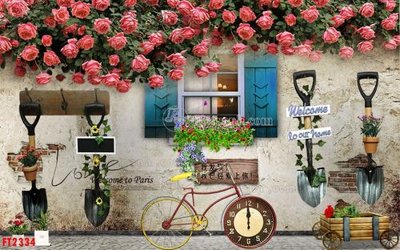 File tranh File psd tường quán cà phê FT2334 (bản gốc) treo tường