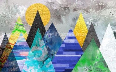 File ảnh gốc File in tranh tường hiện đại FT23355 không vỡ nét