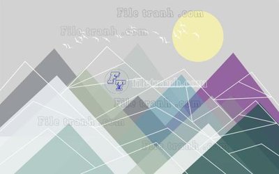 File PSD in ấn File in tranh tường hiện đại FT23395 (chất lượng cao)