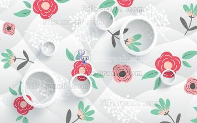 File in trần File in tranh tường hiện đại FT23434 (bản gốc) hoa văn