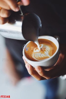 File ảnh File psd tường quán cà phê FT2348 (gốc) in poster