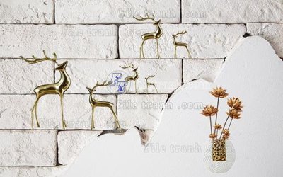 File tranh File in tranh tường hiện đại FT23587 (file gốc) chủ đề phong thủy