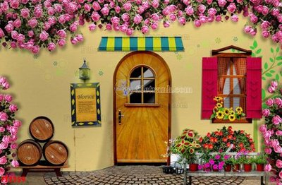 Download file File psd tường quán cà phê FT2359 (chuẩn in) File psd tường quán cà phê FT2359