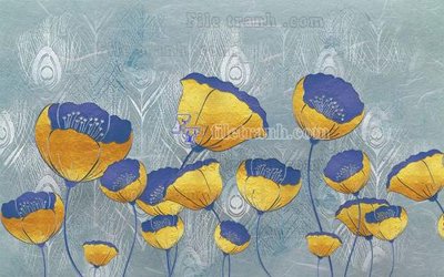 File gốc in ấn File in tranh tường hiện đại FT23715 chuẩn màu CMYK