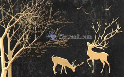 File tranh File in tranh tường hiện đại FT23762 (bản gốc) trang trí văn phòng