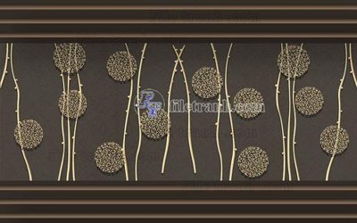 File gốc File in tranh tường hiện đại FT24008 (in lụa) hoa văn cổ điển