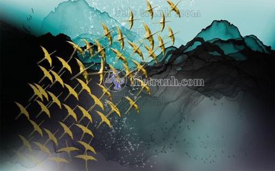 File gốc File in tranh tường hiện đại FT24022 (in mica) làm quà tặng