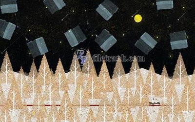 Download file gốc File in tranh tường hiện đại FT24051 (in lụa) tranh 3D