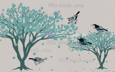 File tranh PSD File in tranh tường hiện đại FT24063 chất lượng cao