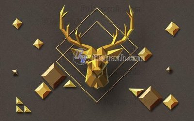 File tranh File in tranh tường hiện đại FT24124 (bản gốc) in lụa 3D