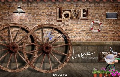 File tranh gốc File psd tường quán cà phê FT2414 (sắc nét từng chi tiết)