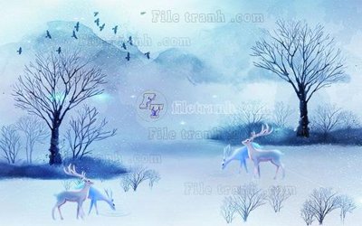 File gốc File in tranh tường hiện đại FT24190 (in mica) làm quà tặng