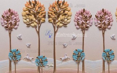 Ảnh gốc File in tranh tường hiện đại FT24301 (độ nét cao) in mica