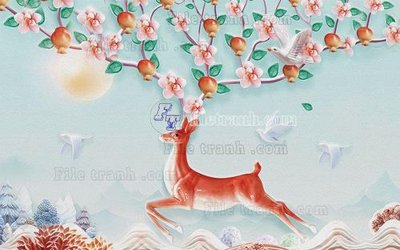 Tải file gốc File in tranh tường hiện đại FT24332 (để in lụa)