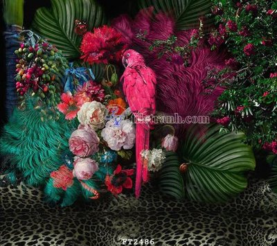 Tải file File psd tường quán cà phê FT2486 (gốc) chủ đề hoa sen