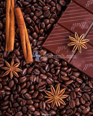 File gốc in mica File psd tường quán cà phê FT2551 chất lượng