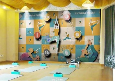 File gốc File psd tường quán cà phê FT2588 (in 3D) cho trang trí