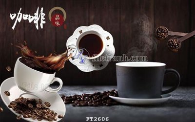 File gốc File psd tường quán cà phê FT2606 (cho in 3D) độc đáo
