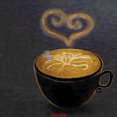 File gốc File psd tường quán cà phê FT2794 (dành cho quảng cáo)