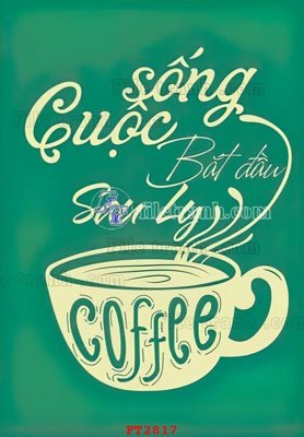 File tranh File psd tường quán cà phê FT2817 (ảnh gốc) in trần 3D