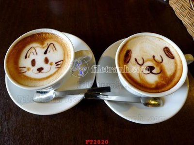 Tải file File psd tường quán cà phê FT2820 (gốc) in trên mọi chất liệu