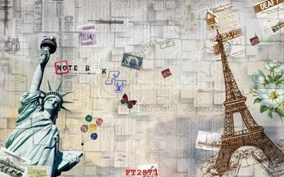 File gốc File psd tường quán cà phê FT2871 (in 3D) cho trang trí