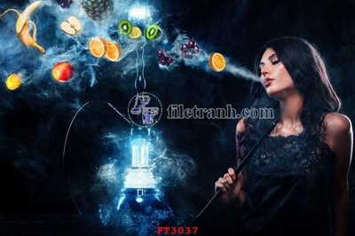 File tranh File psd tường quán cà phê FT3037 (file gốc) chuẩn màu in