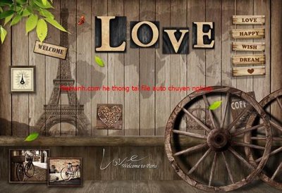 Tải file File tranh dán tường cà phê nhà hàng FT3160 (gốc) làm file thiết kế