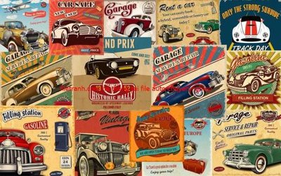 File gốc File tranh dán tường cà phê nhà hàng FT3188 (phiên bản chuẩn) để in ấn