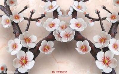 File tranh ảnh gốc Tường nền 3D hiện đại FT3D530 dùng cho in khổ lớn