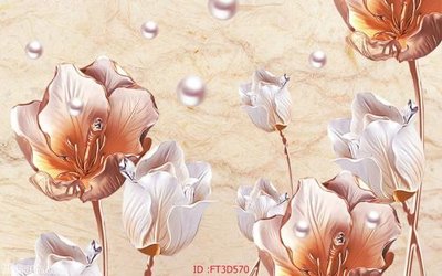 File tranh gốc Tường nền 3D hiện đại FT3D570 chủ đề hiện đại