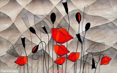 Hình ảnh file gốc Tường nền 3D hiện đại FT3D612 cho in UV