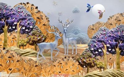 File tranh Tường nền 3D hiện đại FT3D622 (bản gốc) in lụa dán tường