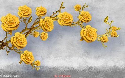 File tranh Tường nền 3D hiện đại FT3D646 (gốc) in vải canvas