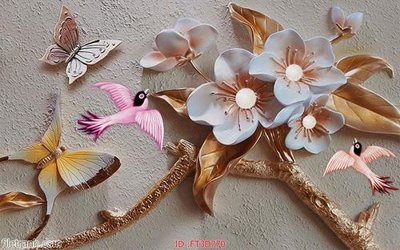 File gốc Tường nền 3D hiện đại FT3D770 (PNG) nền trong suốt