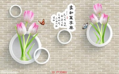 File tranh Tường nền 3D hiện đại FT3D801 (gốc) chủ đề con người